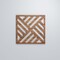 Ekena Millwork Medium Allen Decorative Fretwork Wood Wall Panels, Walnut, 15 3/8"W x 15 3/8"H x 3/8"T WALW16X16X0375ALLWA - alternate 3